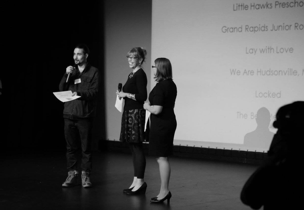 Media Potion filmmakers on set — video production behind the scenes in Northern Michigan